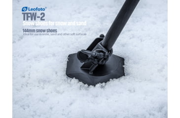Image of Leofoto TFW-2 Universal Snow / Sand Shoes 144mm Feet For Tripod - Set of 4, Black, TFW-2