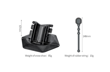 Image of Leofoto TFW-2 Universal Snow / Sand Shoes 144mm Feet For Tripod - Set of 4, Black, TFW-2