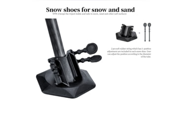 Image of Leofoto TFW-2 Universal Snow / Sand Shoes 144mm Feet For Tripod - Set of 4, Black, TFW-2