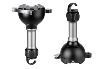 Image of Leofoto YB-75LC Leveling Base w/ Handle for 75mm Bowl, Arca, Black, YB-75LC