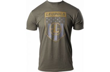 Image of Leupold American Reticle Badge Premium Tee - Mens, Green, L, 179117