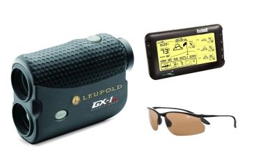Image of Golfer's Dream Combo - Leupold GX-1 Laser Rangefinder Tournament Legal, Bushnell 7-Day Wireless Golf Weather Forecaster, Bolle Action Kicker Golf Sunglasses