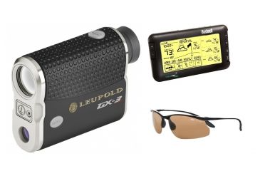 Image of Golfer's Dream Package - Leupold GX-3 Tournament Legal Laser Rangefinder, Bushnell 7-Day Wireless Golf Weather Forecaster, Bolle Action Kicker Golf Sunglasses