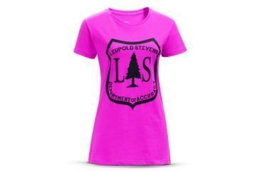 Image of Leupold SS L&amp;S V-neck Tee W Neon Magenta Medium 170563