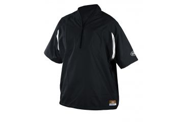 Image of Louisville Slugger Youth Slugger Batting Cage Pull-Over Short Sleeve,Black,XL LS1431-YXL-BK