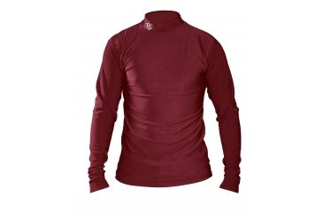 Image of Louisville Slugger Adult Slugger Cold Weather Thermal Tech Long Sleeve Shirt,Maroon,Large LS1535-AL-MR