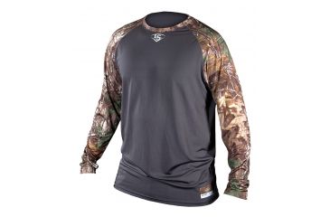 Image of Louisville Slugger Youth Slugger Compression-Fit Raglan Long Sleeve Shirt,Realtree Xtra,Large LS1514-YL-XT