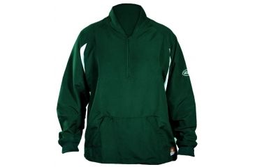 Image of Louisville Slugger Youth Slugger Batting Cage Pull-Over Long Sleeve,Dark Green,Small LS1432-YS-DK