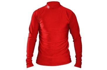 Image of Louisville Slugger Youth Slugger Cold Weather Thermal Tech Long Sleeve Shirt,Red,Small LS1535-YS-RD