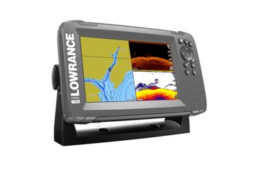 Image of Lowrance 7" Chartplotter/Fishfinder SplitShot Transom Mount Transducer w/Built-In US Inland Charts HOOK²-7 67558