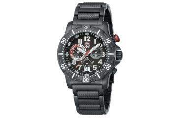 Image of LUMINOX Dive Chrono Watch w/ Black Steel Bracelet, Black/Silver, 44mm A.8362.RP