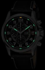 Image of LUMINOX Field Valjoux Automatic Chronograph Watch, Black/Ivory, 48mm A.1861