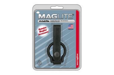 Image of Mag ASXD046 Plain Leather Black Belt Holster for MagLite C-Cell Flashlight