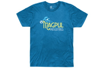 Image of Magpul Industries Hang 30 Graphic T-Shirts - Men's, Blend Royal Heather Cotton/Polyester Short Sleeve, Medium, MAG1216-424