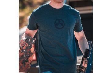 Image of Magpul Industries Icon Logo CVC T-Shirt, Navy Heather, Large, MAG1115-411-L