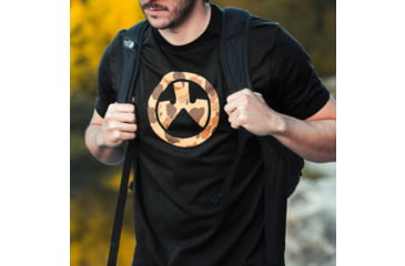 Image of Magpul MAG1527-001-XL Raider Camo Icon CVC Black Cotton/Polyester Short Sleeve
