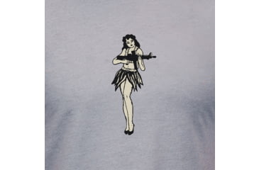 Image of Magpul MAG1117-041-S Hula Girl CVC Stone Gray Heather Cotton/Polyester Short Sl