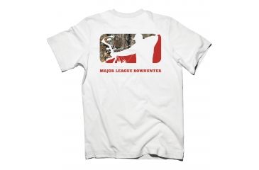 Image of Major League Bowhunter Mens MLB Divided S,S Tee, White, Large MLD010015.000900.L