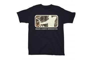 Image of Major League Bowhunter Mens MLB Xtra S,S Tee, Black, Medium MLD010004.099239.M