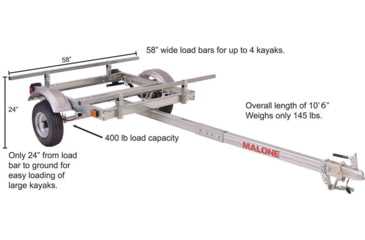 Image of Malone Auto Racks EcoLight Sport Kaya Trailer, MPG585