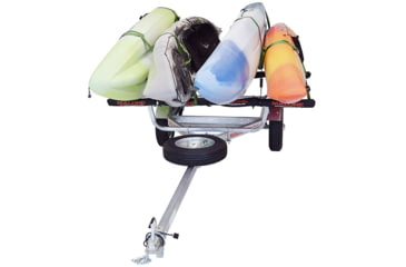 Image of Malone Auto Racks MicroSport 4 Kayak Trailer Package, 2 Sets Stackers, 4 Sets Rack Pads, Spare Tire, MPG461SRP