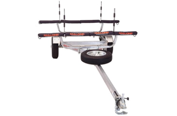 Image of Malone Auto Racks MicroSport 4 Kayak Trailer Package, 2 Sets Stackers, 4 Sets Rack Pads, Spare Tire, MPG461SRP