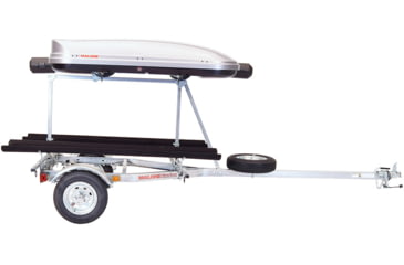Image of Malone Auto Racks MicroSport LowBed 2 Kayak Trailer Package, 2 Sets Bunks, Cargo Box, Rod Tube, Spare Tire, MPG464-LBTB