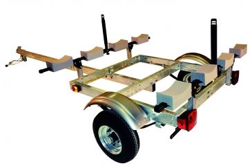 Image of Malone Auto Racks XtraLight 4 Kayak Package, 1 Stacker and 4 Sets Foam Blocks, MPG526G-L