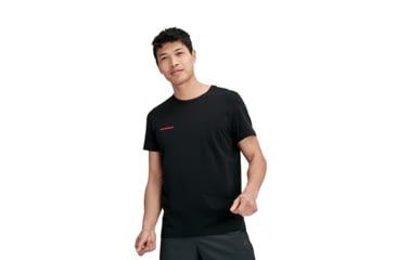 Image of Mammut Logo T-Shirt - Mens, Black Prt2, Large, 1017-07295-00254-115