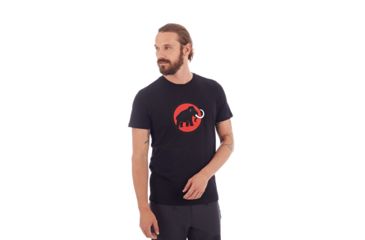 Image of Mammut Logo T-Shirt - Mens, Black Prt3, 3XL, 1017-07292-00255-118