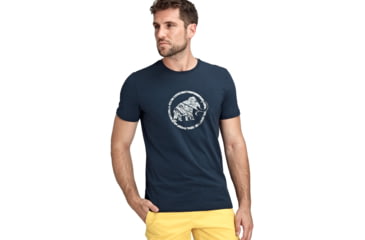Image of Mammut Logo T-Shirt - Men's, Marine, Extra Small, 1017-07295-5118-112