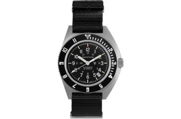 Image of Marathon Steel Navigator w/ Date Automatic Unisex Watches, 41mm, Sapphire, Nylon Defstan Strap, Black, WW194030SS-0103