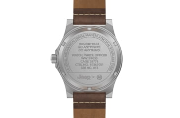 Image of Marathon JEEP SSGPQ on Leather Watch, Black, 41mm, WW194034SS-4001