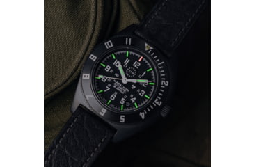 Image of Marathon Limited 250 Edition SSNAV-D Auto Unisex Watch, 41mm Case Diameter, Leather, Black, WW194030AN-US250 