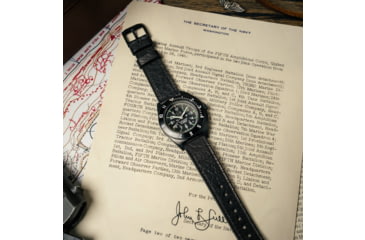 Image of Marathon Limited 250 Edition SSNAV-D Auto Unisex Watch, 41mm Case Diameter, Leather, Black, WW194030AN-US250 