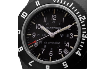 Image of Marathon Pilots Navigator Wristwatch w/Date and Tritium, Black, NSN 6645-01-544-9475, WW194013BK-0001