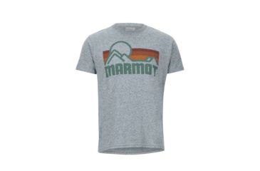 Image of Marmot Coastal Short Sleeve Tee - Mens, Ash Heather, Small, 42430-1507-S