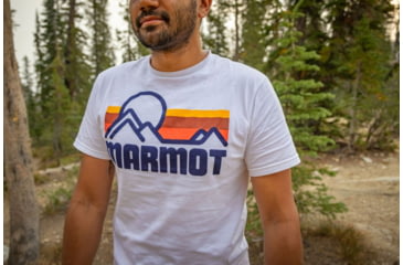 Image of Marmot Coastal Tee Short Sleeve - Mens, White, 2XL, M12561-080-XXL