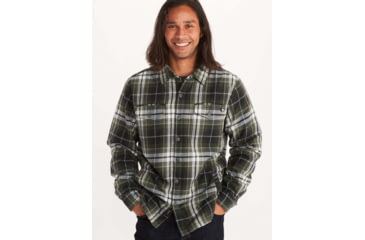 Image of Marmot Ridgefield Long Sleeve - Mens, Nori, Extra Large, 44300-4859-XL