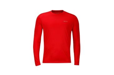 Image of Marmot Windridge Long Sleeve T-Shirt - Mens, Tomato, M 60410-6775-M