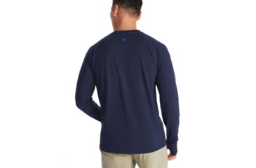 Image of Marmot Windridge Long Sleeve T-Shirt - Mens, Arctic Navy, Large, M14153-2975-L