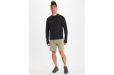 Image of Marmot Windridge Long Sleeve T-Shirt - Mens, Black, Small, M14153-001-S