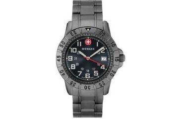 Image of Wenger Mountaineer Titanium Watch - Men's Swiss Army Stainless Steel Water Resistant Watch
