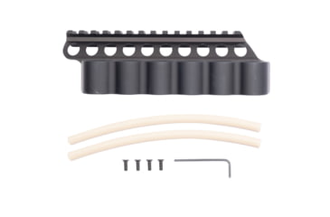 Image of Mesa Tactical SureShell Aluminum Carrier and Rail, Remington V3, 6-Shell, 12 Gauge, 5.75 in, Black, 94060