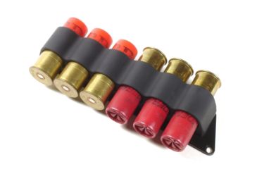 Image of Mesa Tactical SureShell Aluminum Carrier for Moss 500/590 and Mav 88, 20-GA, Black, 6-Shell, 95170