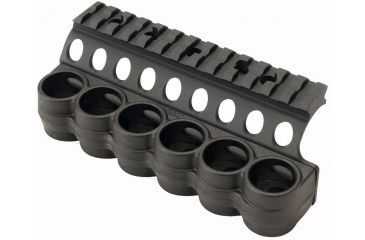 Image of Mesa Tactical SureShell Polymer Carrier and Rail, Benelli M4, 6-Shell, 12 Gauge, 5.5 in, Black, 94930