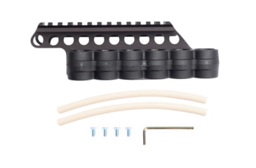 Image of Mesa Tactical SureShell Polymer Carrier and Rail for Beretta 1301 Comp, 6-Shell, 12-GA, 5.5 in, Black, 94300