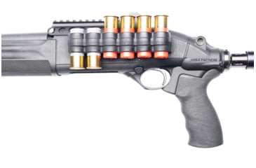 Image of Mesa Tactical SureShell Polymer Carrier and Rail, Beretta 1301 Tactical and Beretta A300, 6-Shell, 12 Gauge, 3.25 in, Black, 94320