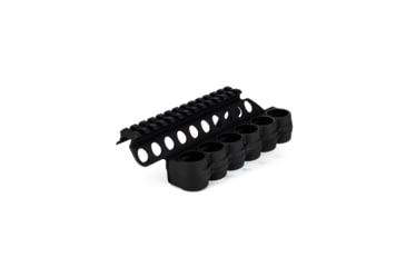 Image of Mesa Tactical SureShell Polymer Carrier and Saddle Rail for Rem 870, 12-GA, Black, 6-Shell, 5in, 94830