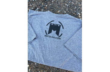 Image of Miculek Logo T-Shirt, Medium, Heather Grey, TEE-MICLOGO-MEDIUM-GR